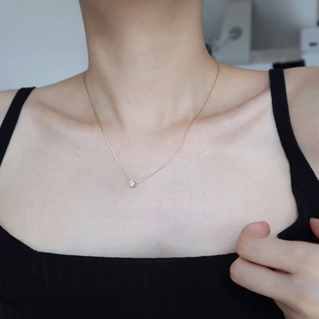 18K Gold-Plated Collarbone Necklace