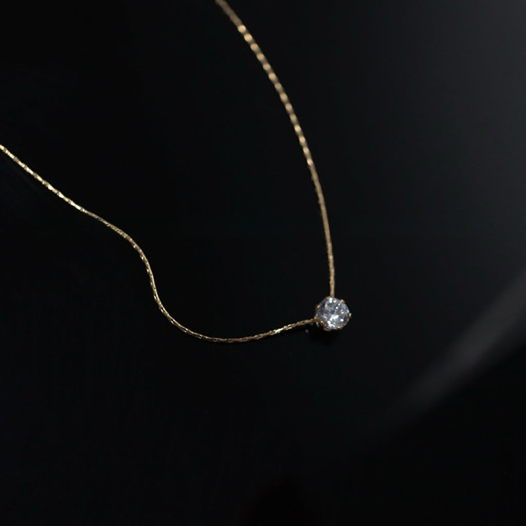 18K Gold-Plated Collarbone Necklace
